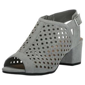 Easy Street Women's Belva Heeled Sandal Size 6N GREY